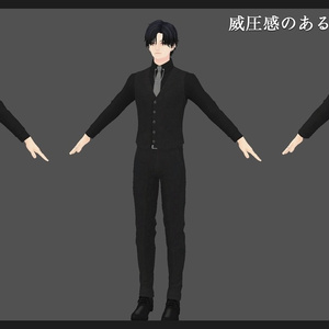 3Dモデル 男性用サイバー衣装 複数アバター対応 - 白紙に書かれる物語