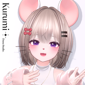 ✨【10アバター対応】 Kurumi Bob Hair