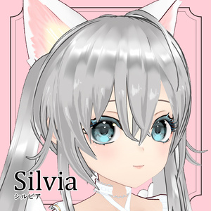 【VRoid / VRM model】Silvia/シルビア/白猫天使少女【VRoid正規版】