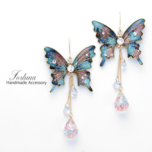 胡蝶~cosmos~(c8) ピアス/イヤリング/ノンホールピアス/樹脂ピアス
