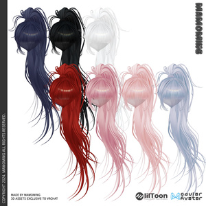 ❰Hair❱ 10アバター対応 Hair_001 Poni Tail 缩略图 16