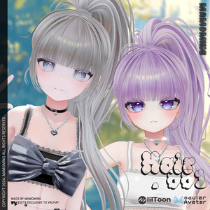 ❰Hair❱ 10アバター対応 Hair_001 Poni Tail 缩略图 2