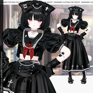 ❰Setup❱ 7アバター対応 Set_003 Maid School uniform 缩略图 8
