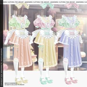 ❰Setup❱ 7アバター対応 Set_003 Maid School uniform 缩略图 19