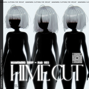 ❰Hair❱ 9アバター対応 Hair_003 Hime Cut PACK 缩略图 4