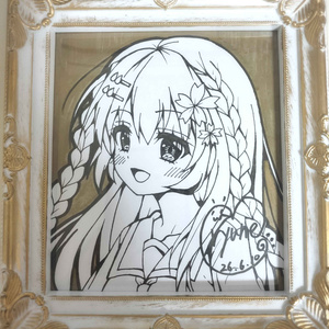 あづまゆき　いもむや本舗　直筆イラスト　色紙 COMITIA156】直筆イラスト色紙 - 雪花時雨 - BOOTH