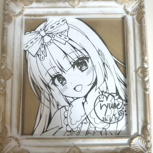 [COMITIA156] Hand-drawn illustration on shikishi (decorative paper board)