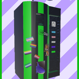 VR Chat Blahaj VendingMachine 3D World Asset