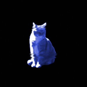 ホログラム ねこ (背景無し)