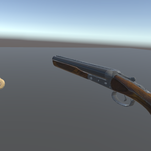 [VRChat] Velocity Flick Double Barrel Shotgun Interaction