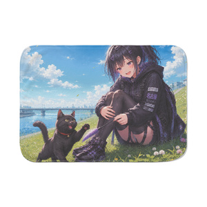 Koshin and Kuroneko Kawara Knit Blanket