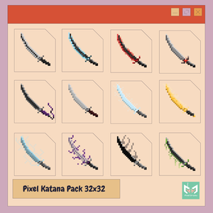 Pixel Sword Pack – 12 RPG Weapons (32×32px) A detailed pixel art weapon set mainly for RPGs, quest games, and independent games.