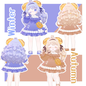【コロネちゃん専用】hair&make+eye+cloth texture 4color set【髪,メイク,アイテクスチャセット,無料あり】 缩略图 5