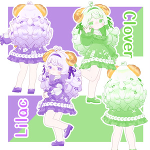 【コロネちゃん専用】hair&make+eye+cloth texture 4color set【髪,メイク,アイテクスチャセット,無料あり】 缩略图 6