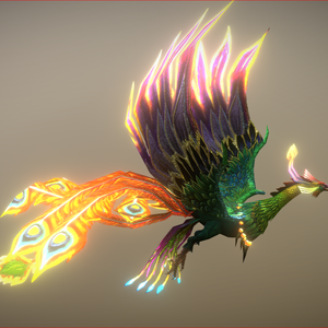 フェニックス鳥 3D 衣類 3D モデル VRChat phoenix bird 3D Clothing 3D Model VRChat