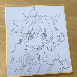 ✴︎ひなの⋈✴︎　手描き　イラスト　色紙 色紙イラスト - ひなの絵 - BOOTH