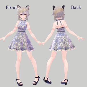 【「NecoSummer」ちゃん用】水着用ミニワンピ（無料） 缩略图 2