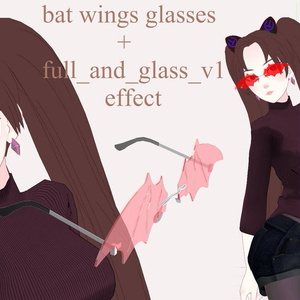 [VRChat + MMD] Wings Demon Glasses DL