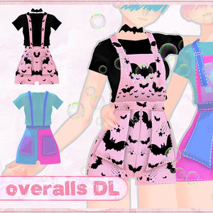[VRChat + MMD] Overalls DL
