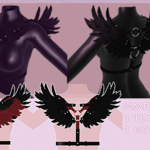 [VRChat + MMD] Harness angel wings