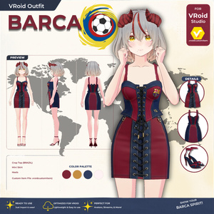 [VRoid official version] Barca Dress...