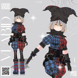Dark Circus Harlequin Costume ダークサーカス ピエロセット