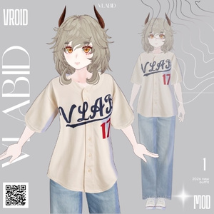 Baseball Outfit Casual Outfit VRoid Customitem VRoid Studio VTuber Asset VRoid Clothes VRoid Costume Kawaii Outfit Texture VRoid Sporty Outfit Baseball Fashion VRoid Texture Cute Outfit