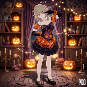 Halloween Costume Halloweenset Halloween Clothing Halloween VRoid Studio Halloween Fashion VRoid Clothes VRoid Texture Customitem VTuber Asset Halloween Kawaii Halloween Cute