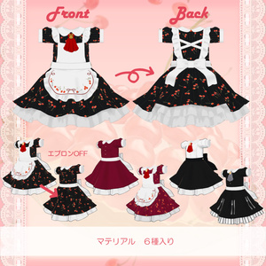 【ネヴリー・まめふれんず対応】Cherry panic dress【VRChat】#Marie_Merry 缩略图 4