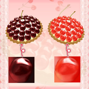 【CC0】さくらんぼmatcap２種【Free 】#Marie_Merry