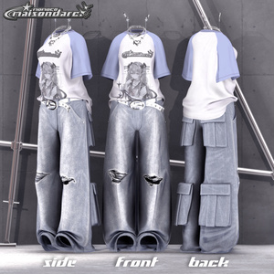 ♘Tuckin Denim Setup ももこ先生コラボデザイン🍑 缩略图 5