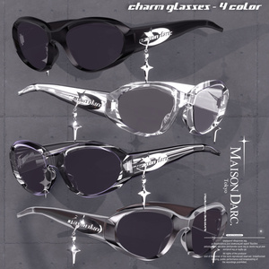 ♘Eyewear - Charm Clear glasses 『Deep Diver』 缩略图 2