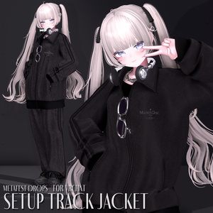 ♘VELOUR SETUP TRACK JACKET♘ For VRChat 缩略图 3