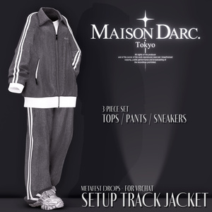 ♘VELOUR SETUP TRACK JACKET♘ For VRChat 缩略图 12