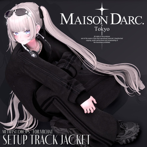 ♘VELOUR SETUP TRACK JACKET♘ For VRChat 缩略图 2