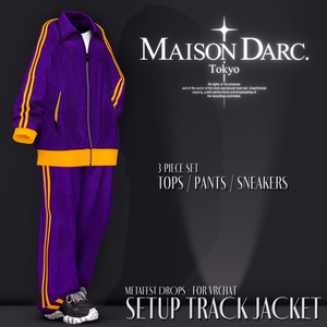 ♘VELOUR SETUP TRACK JACKET♘ For VRChat 缩略图 17