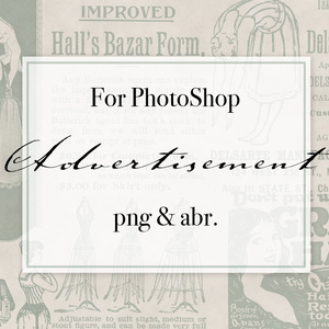 【無料】Photoshopブラシ　アドバタイズメント　Advertisement【png,abr】