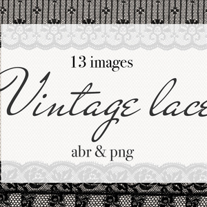 【無料】Photoshopブラシ ヴィンテージレース vintagelace【png,abr】
