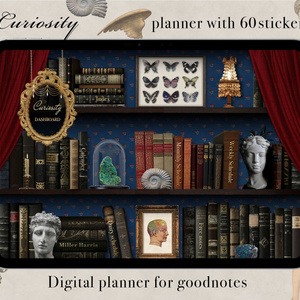 【Goodnotes】Curiosity 4月始まりデジタルプランナー　60枚のステッカー付き