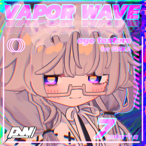 【ししゅか siska】VAPOR_WAVE eyetexture////// 7color＋ぐるぐる目変更テクスチャ