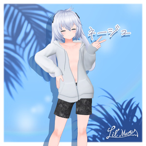 【複数アバター対応】そらいろパーカー🌊【MA対応】 缩略图 8