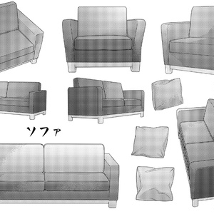 漫画素材・家具