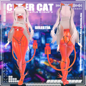 [10アバター対応] Cyber cat 缩略图 15