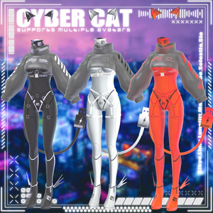 [10アバター対応] Cyber cat 缩略图 4