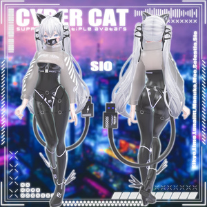 [10アバター対応] Cyber cat 缩略图 2