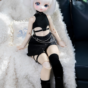 1/6ドール服✾30cmドール服✾おまとめ専用ページ✾ 1/6サイズ用ドール服 おさんぽベリー(30cm/Yosd)赤色 4点セット
