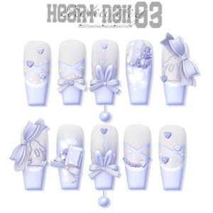 【8アバター対応】 ♥ heart nail 03 ♥ 缩略图 10