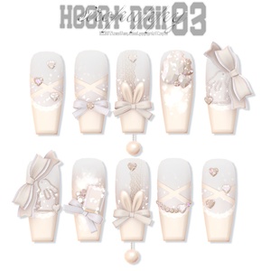 【8アバター対応】 ♥ heart nail 03 ♥ 缩略图 6