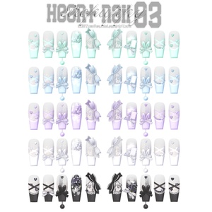 【8アバター対応】 ♥ heart nail 03 ♥ 缩略图 3