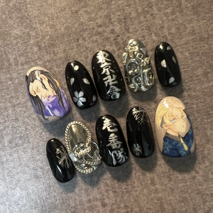 手描きネイル 葛葉イメージ 痛ﾈｲﾙ ｲﾛﾅｽ Booth